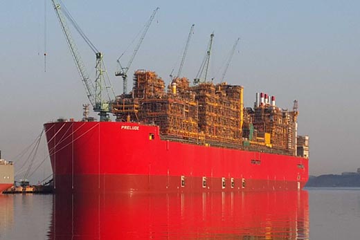 «Prelude FLNG» - самый большой корабль мира