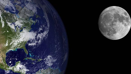 Что больше - Луна или Земля?