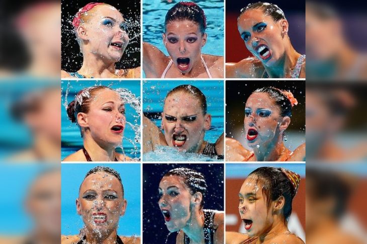 Witty Synchronized Swimming Captures: Hilarious Photo Compilation